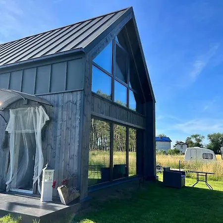 Ferienhaus“ Blaues Wunder“ Am Wasser Mit Grill Nowe Warpno