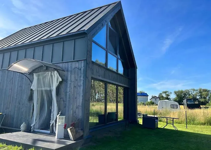 Ferienhaus“ Blaues Wunder“ Am Wasser Mit Grill Nowe Warpno